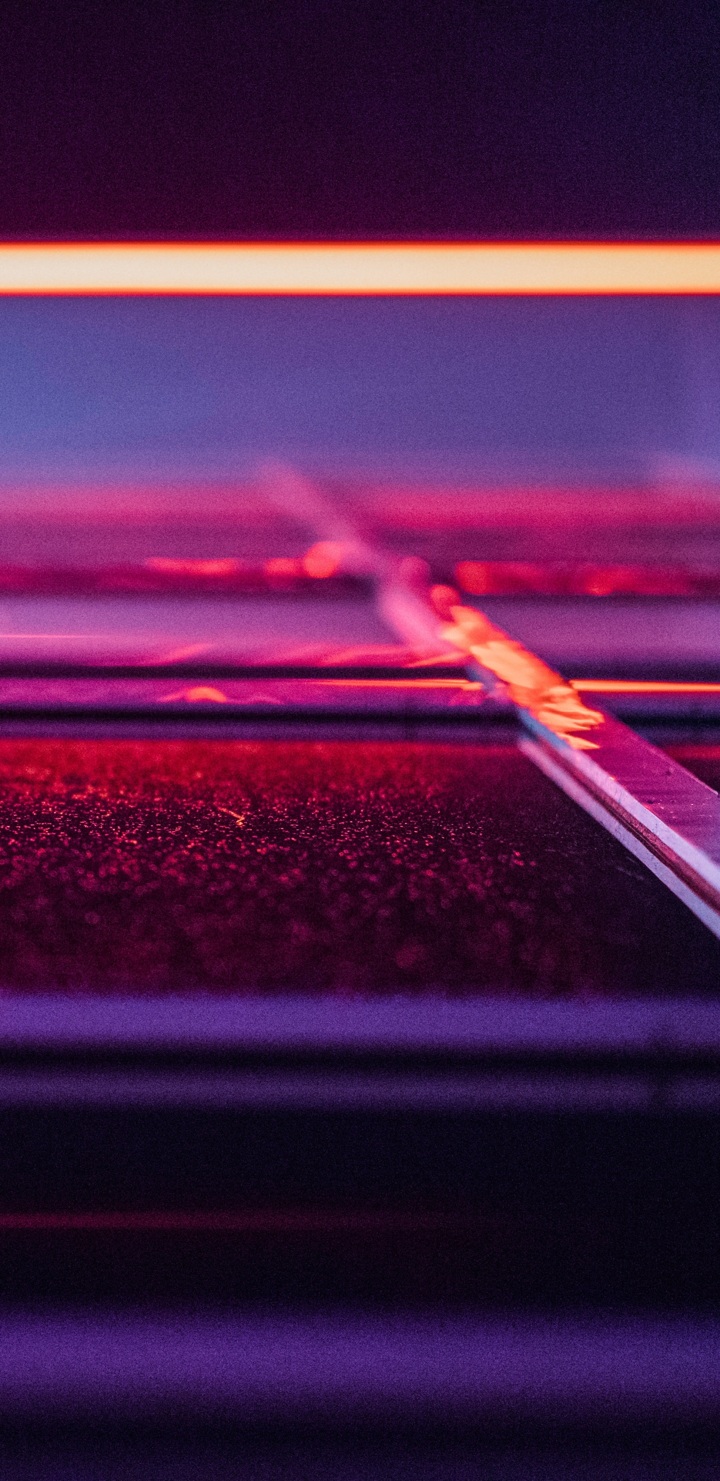 Обои неон, синий, красный цвет, пурпур, Фиолетовый в разрешении 1440x2960