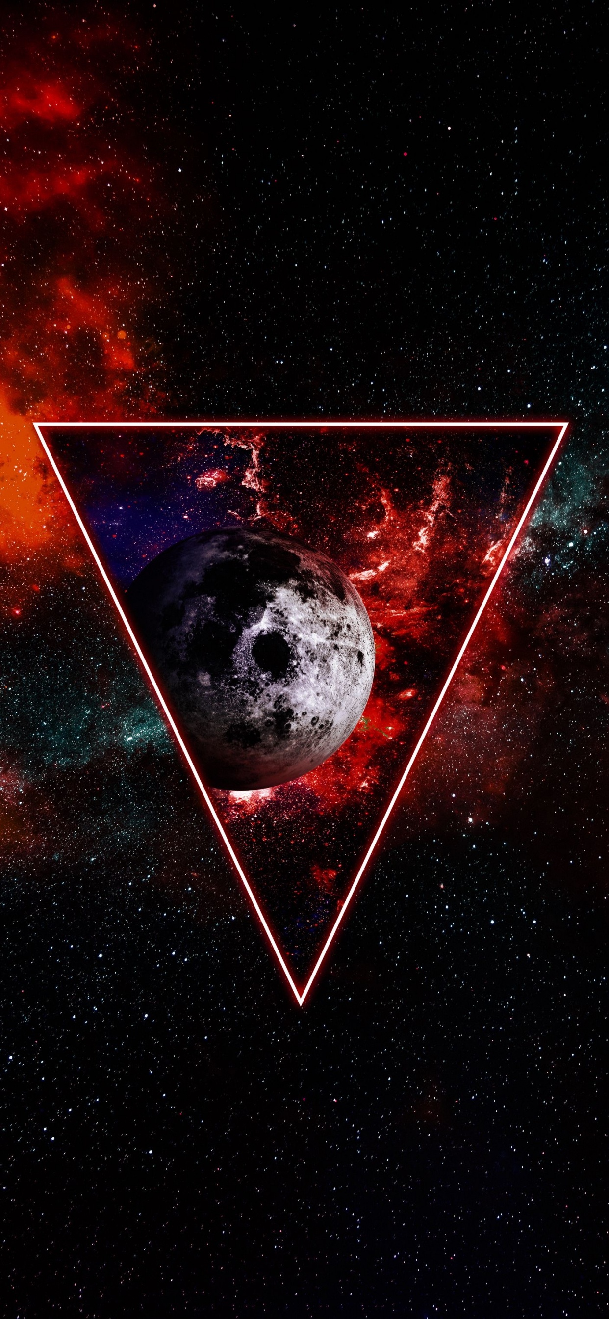 Обои атмосфера, мир, туманность, Галактика, астрономический объект в разрешении 1242x2688