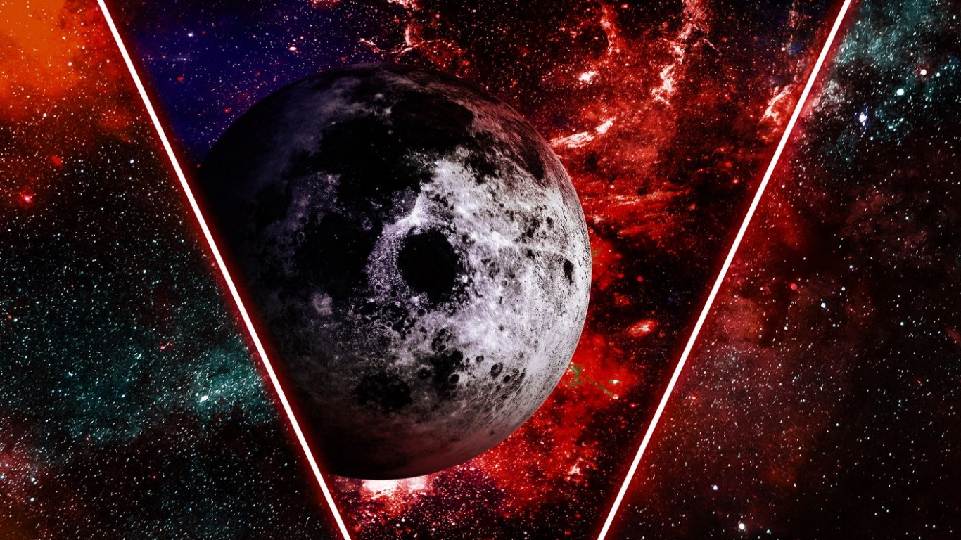 Обои атмосфера, мир, туманность, Галактика, астрономический объект в разрешении 1366x768