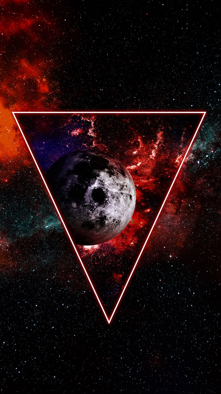 Обои атмосфера, мир, туманность, Галактика, астрономический объект в разрешении 750x1334