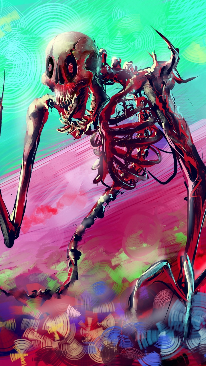 Обои арт, живопись, цифровое искусство, произведение искусства, абстрактное искусство в разрешении 720x1280