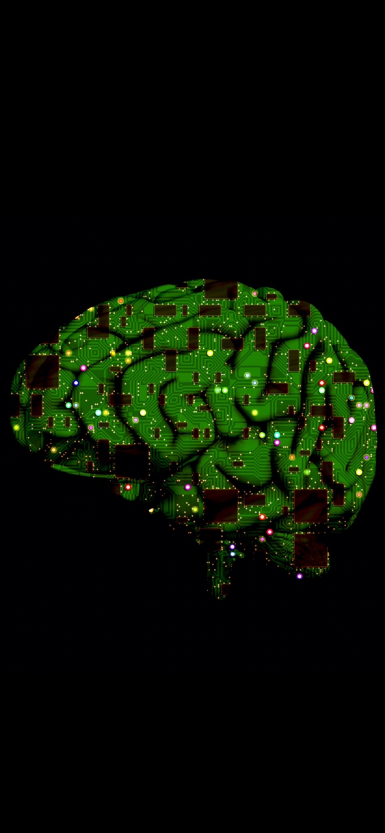 Обои искусственный интеллект, интеллект, машинное обучение, искусственная нейронная сеть, человеческий интеллект в разрешении 1242x2688