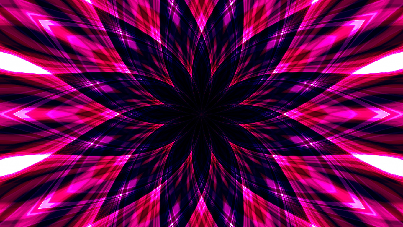 Обои фрактальное искусство, векторная графика, иллюстрация, флаг малайзии, абстрактное искусство в разрешении 1366x768