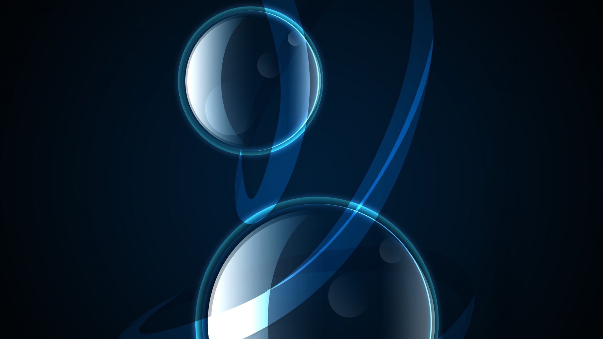 Обои синий, вода, круг, дизайн, электрик в разрешении 1920x1080