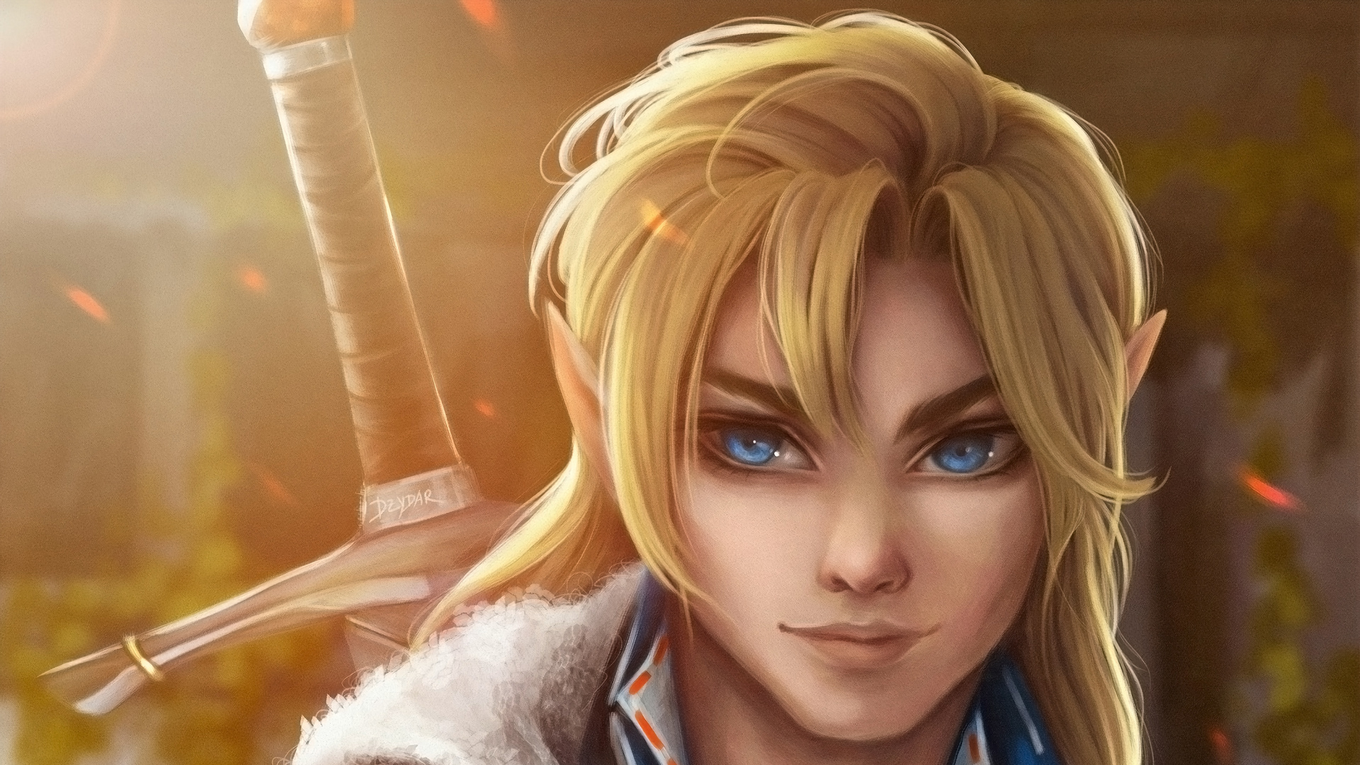 Обои арт, волосы, лицо, прическа, мультфильм в разрешении 1920x1080