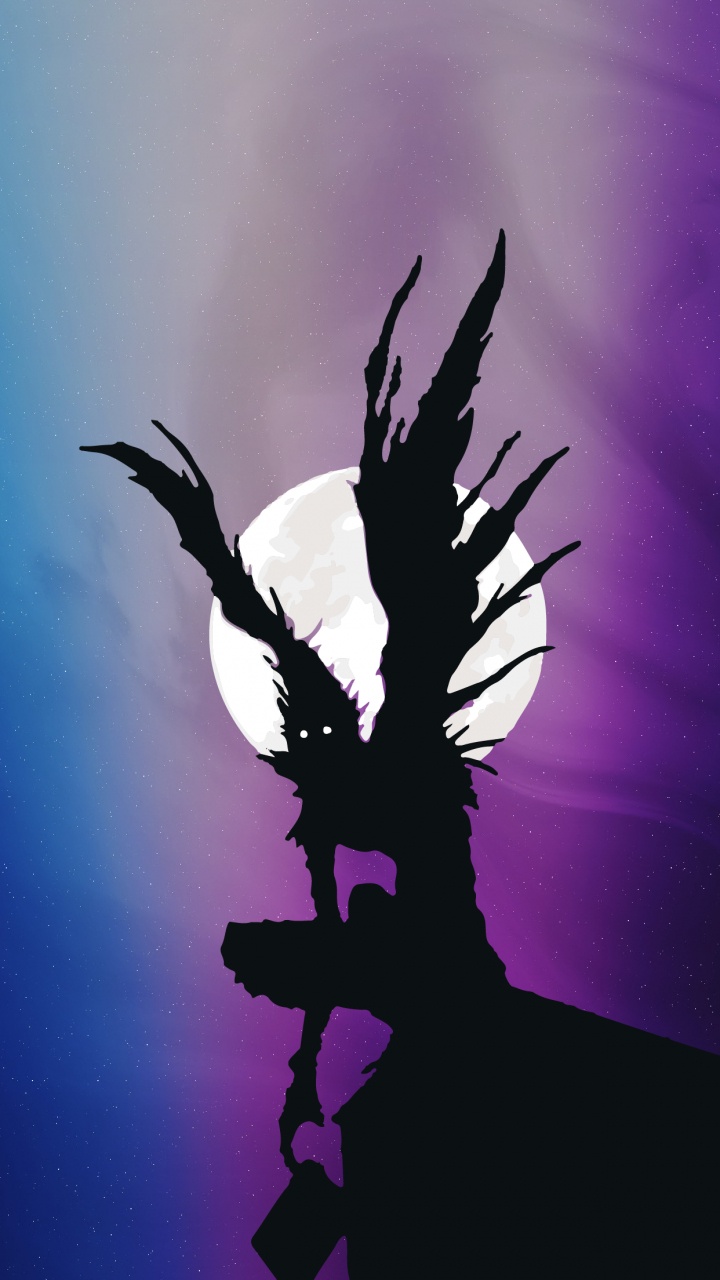 Обои тетрадь смерти, рюк, аниме, шинигами, смерть в разрешении 720x1280