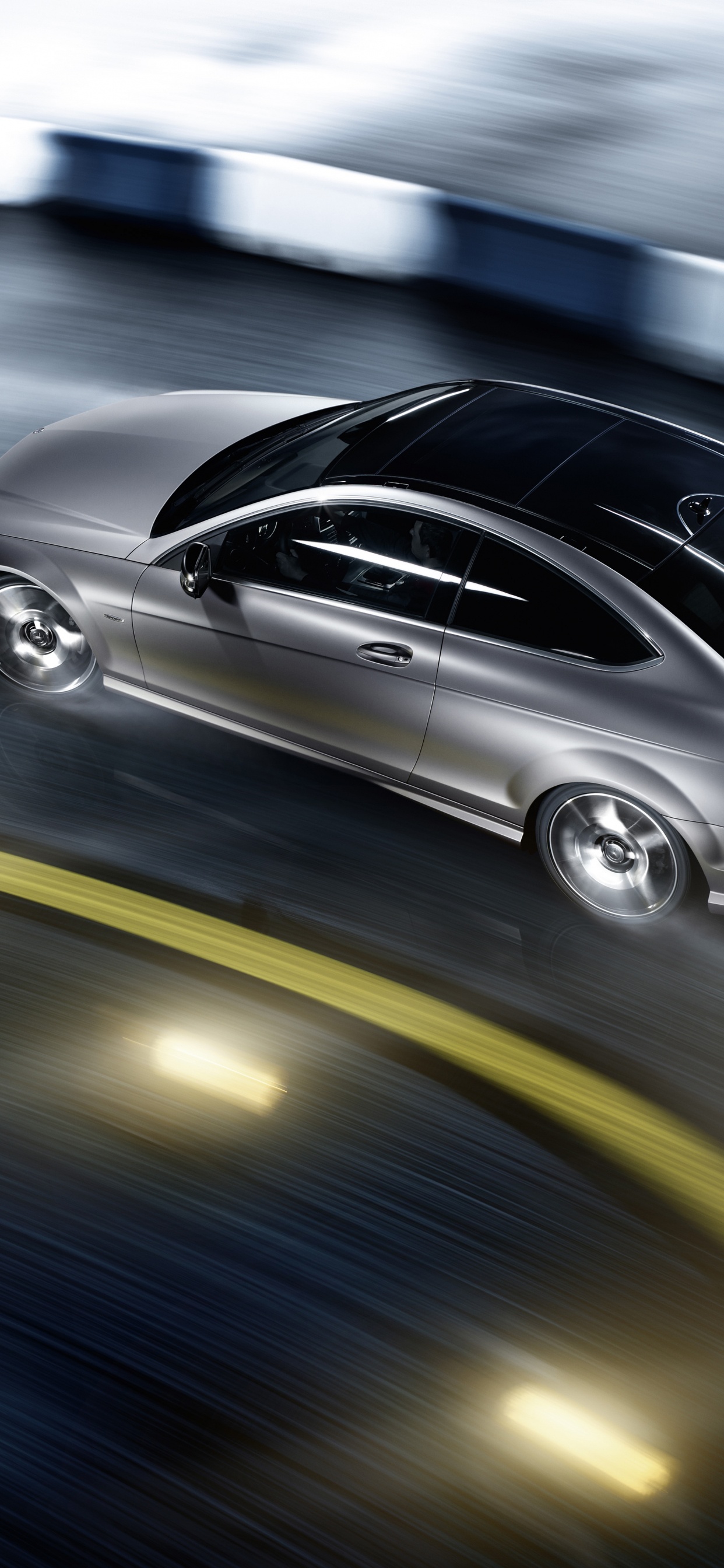 Обои авто, кузов купе, mercedes benz, автомобиль среднего размера, mercedes benz c class в разрешении 1242x2688