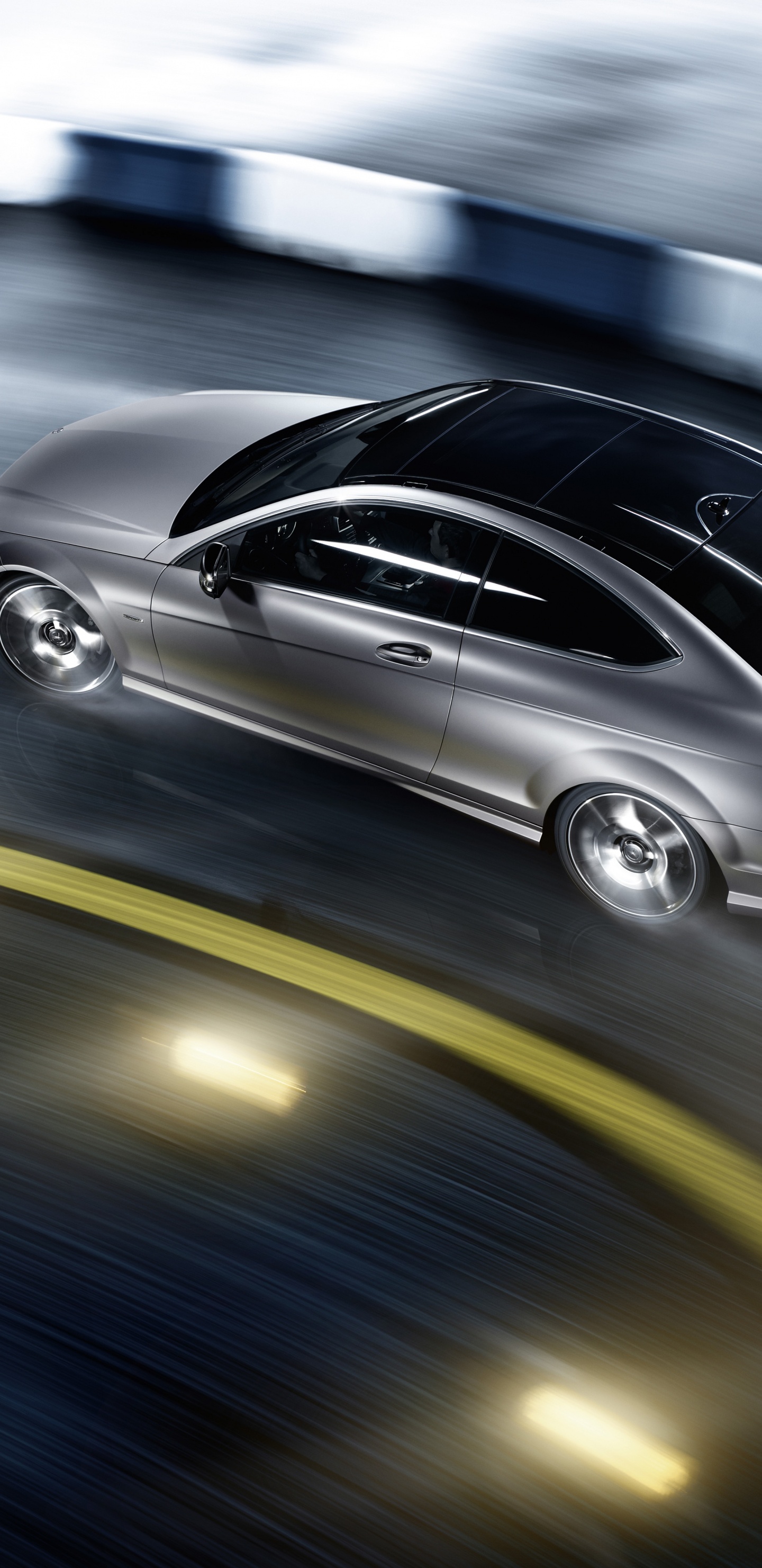 Обои авто, кузов купе, mercedes benz, автомобиль среднего размера, mercedes benz c class в разрешении 1440x2960