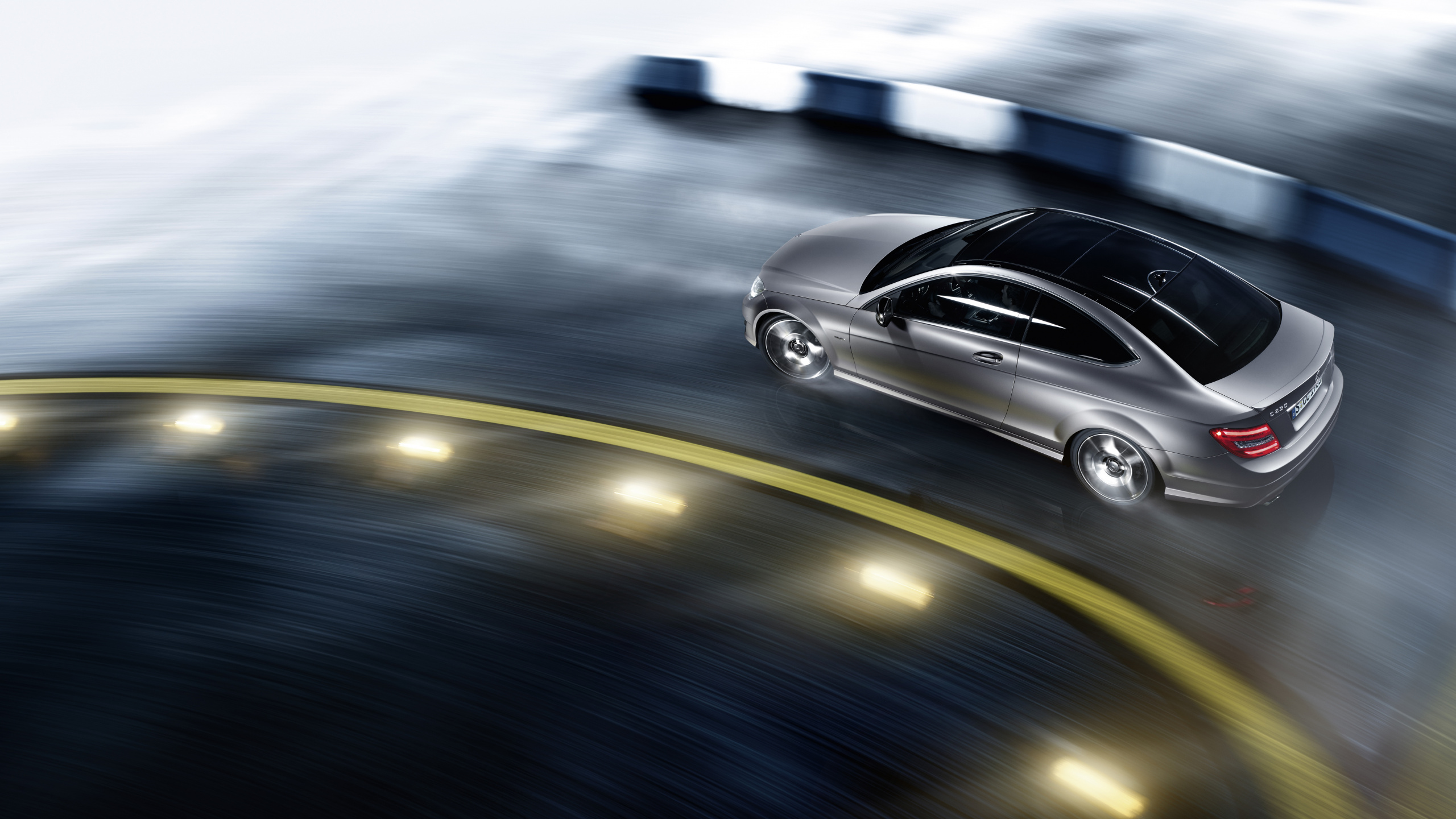 Обои авто, кузов купе, mercedes benz, автомобиль среднего размера, mercedes benz c class в разрешении 2560x1440