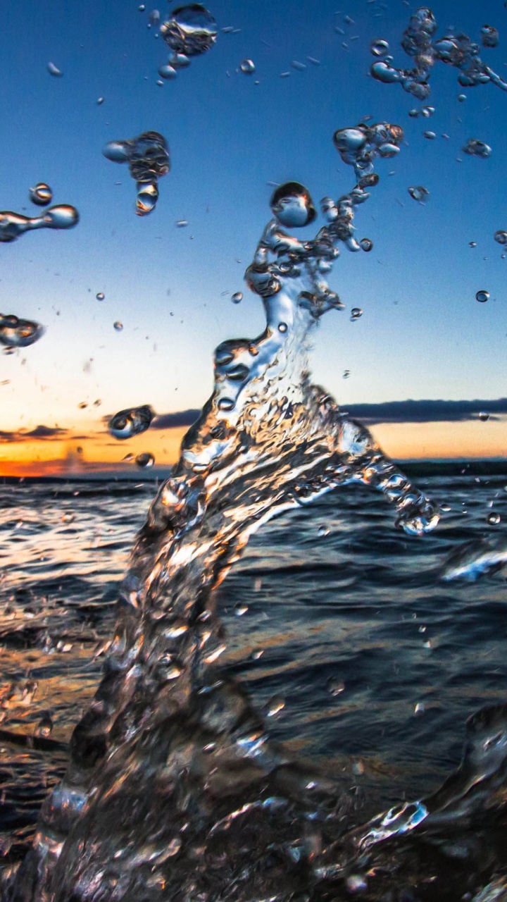 Обои вода, жидкий, атмосфера, растение, облако в разрешении 720x1280