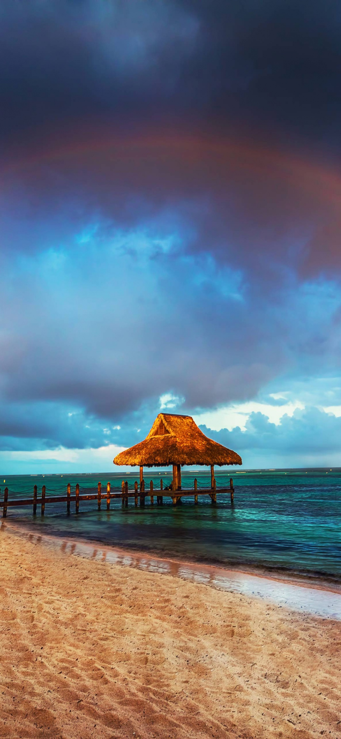 Обои облако, вода, гидроресурсы, синий, лазурный в разрешении 1125x2436