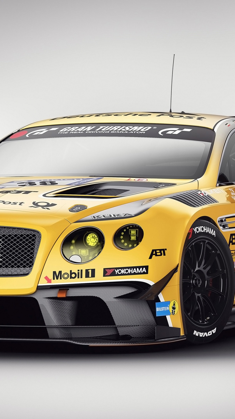 Обои Бентли Моторс Лимитед, Бентли, спорткар, авто, Bentley Continental GT3 в разрешении 750x1334