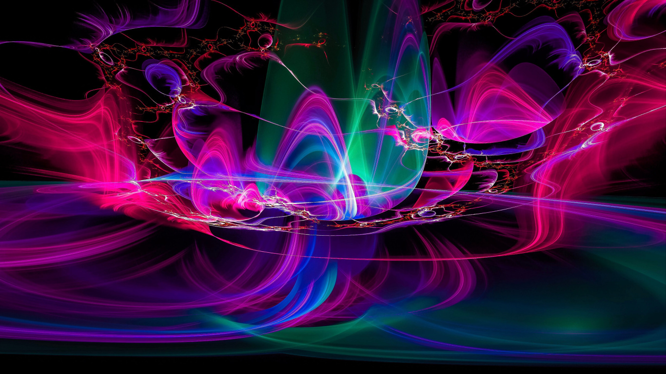 Обои фрактальное искусство, цифровое искусство, арт, графика, графический дизайн в разрешении 1366x768