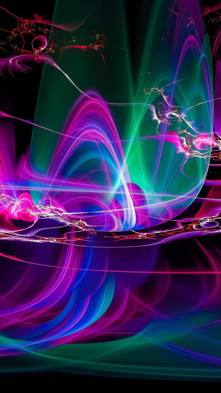 Обои фрактальное искусство, цифровое искусство, арт, графика, графический дизайн в разрешении 750x1334