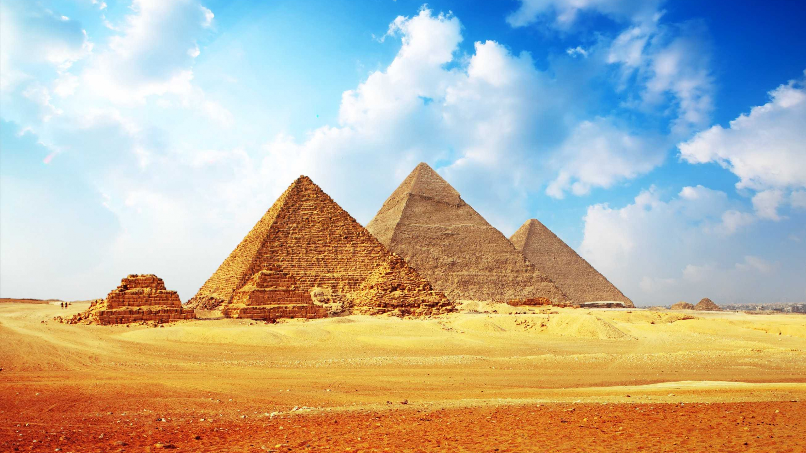 Обои пирамида, памятник, ориентир, историческое место, древняя история в разрешении 2560x1440