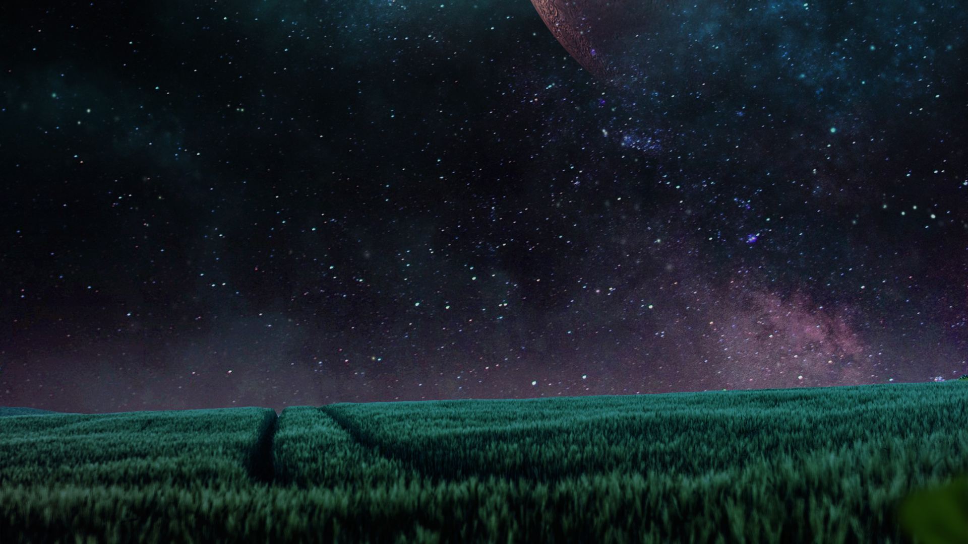 Обои природа, космическое пространство, космос, атмосфера, растение в разрешении 1920x1080