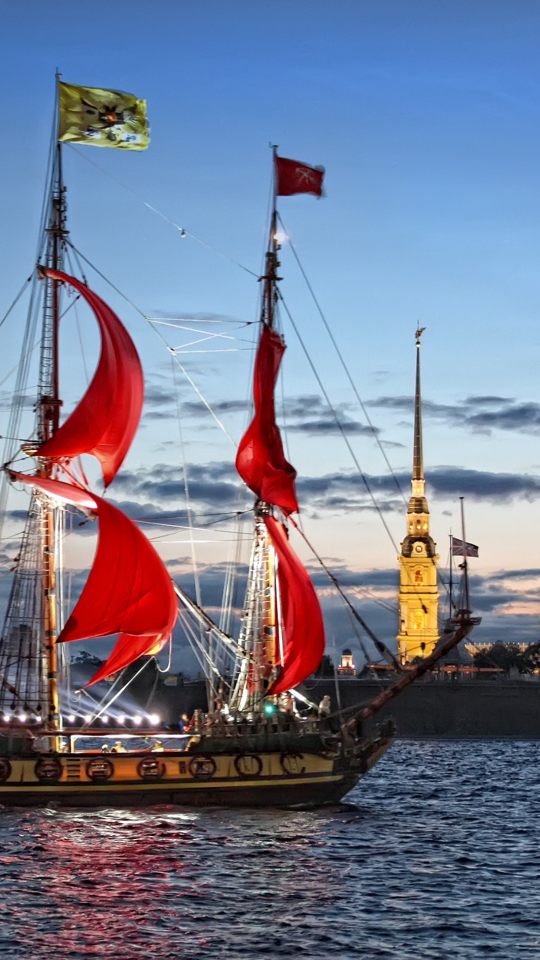 Обои каравелла, Санкт Петербург, Бригантина, корабль, галеон в разрешении 1080x1920