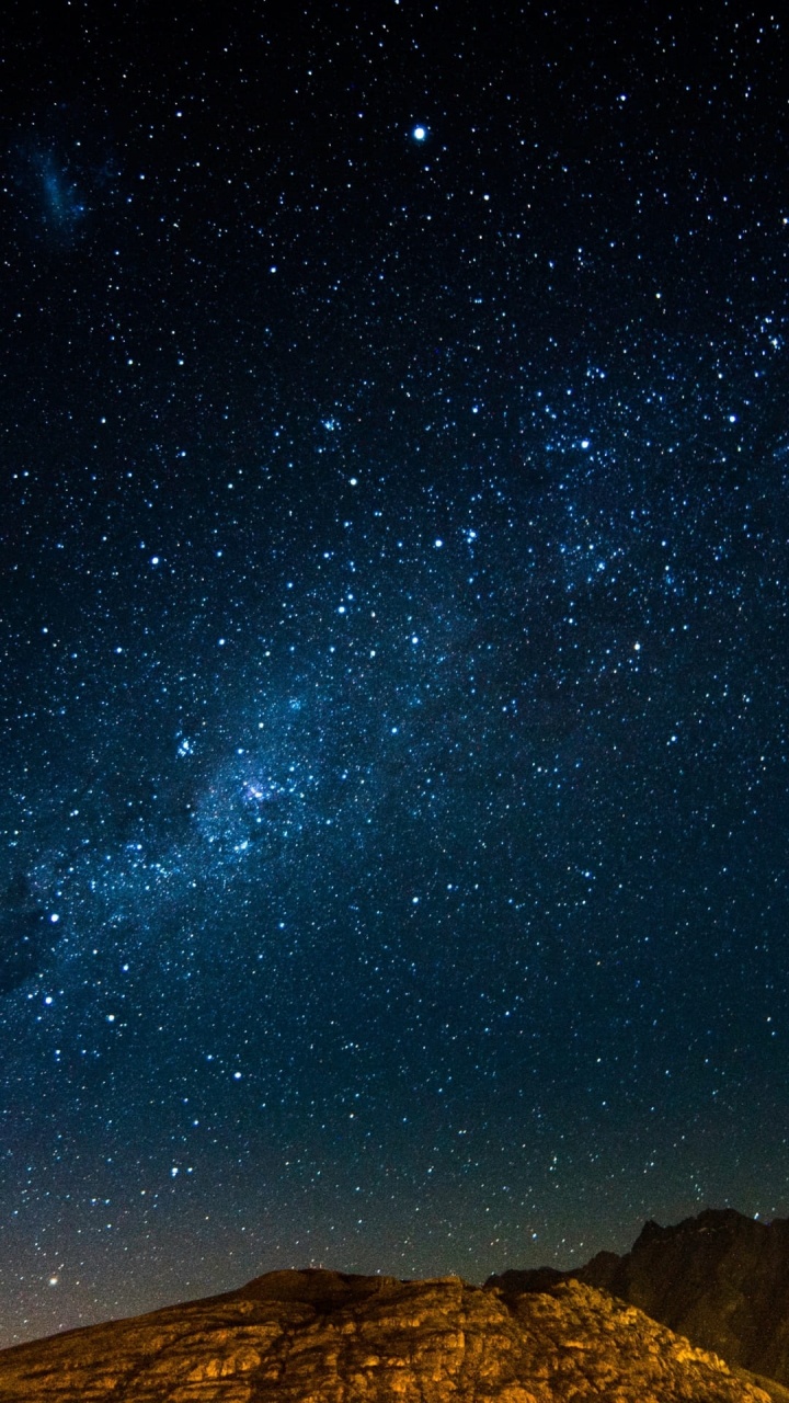 Обои ночное небо, синий, атмосфера, ночь, астрономический объект в разрешении 720x1280