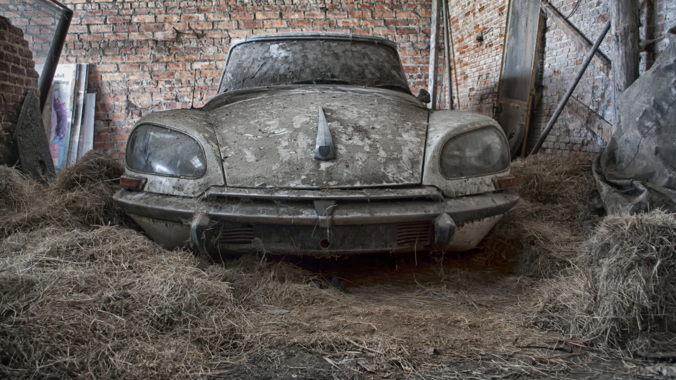 Обои Цитрон ДС, авто, цитрон, классический автомобиль, старинная машина в разрешении 1366x768