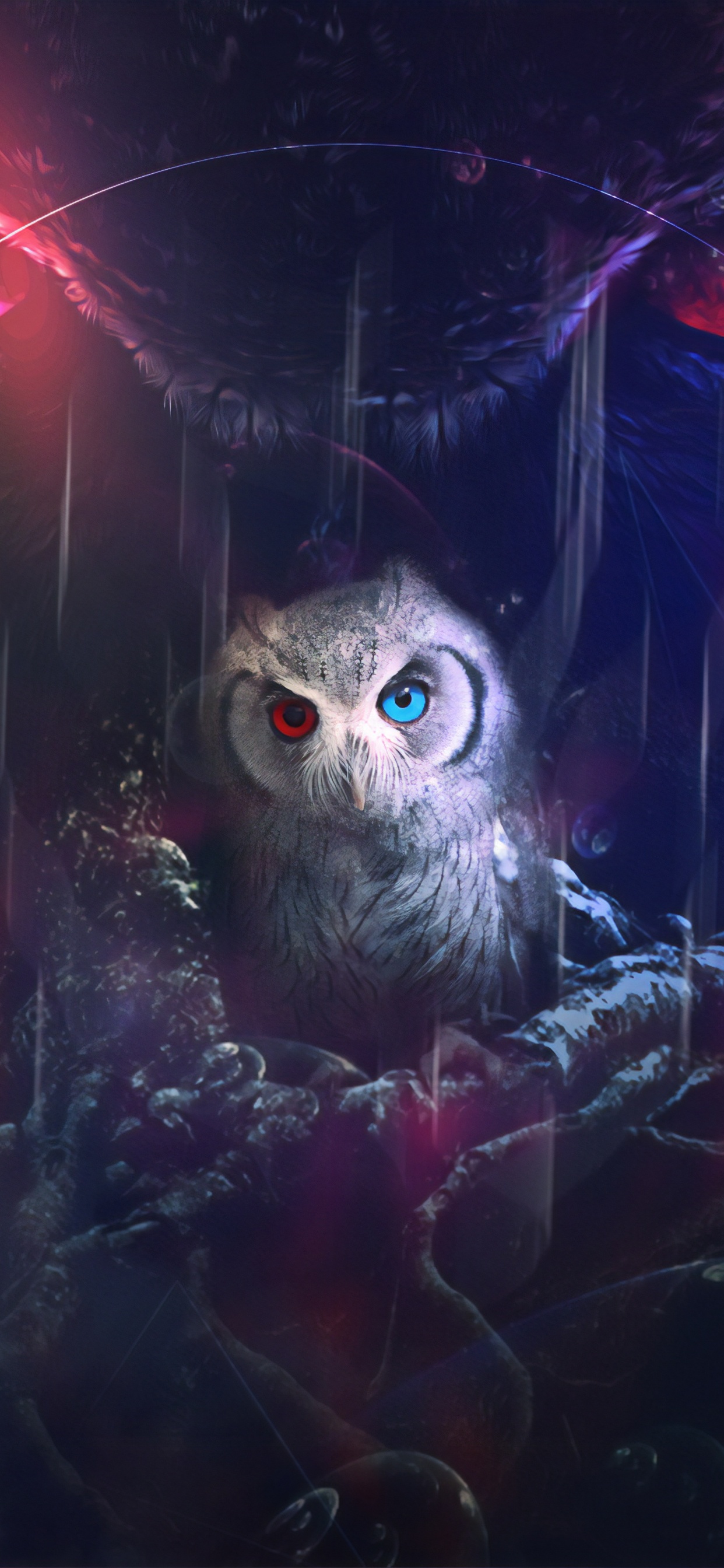 Обои арт, темнота, космос, фрактальное искусство, графический дизайн в разрешении 1242x2688