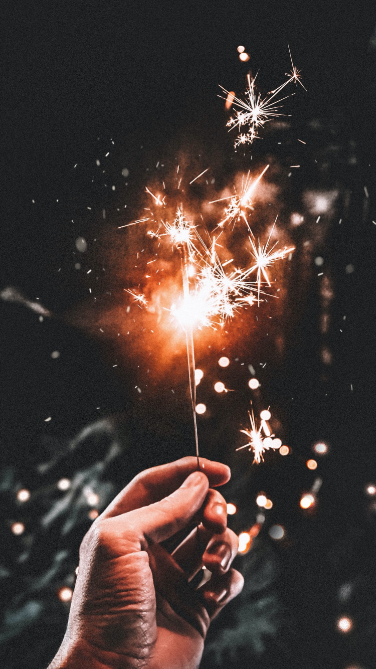 Обои Новый год, Рождество, канун Нового года, день нового года, палец в разрешении 750x1334