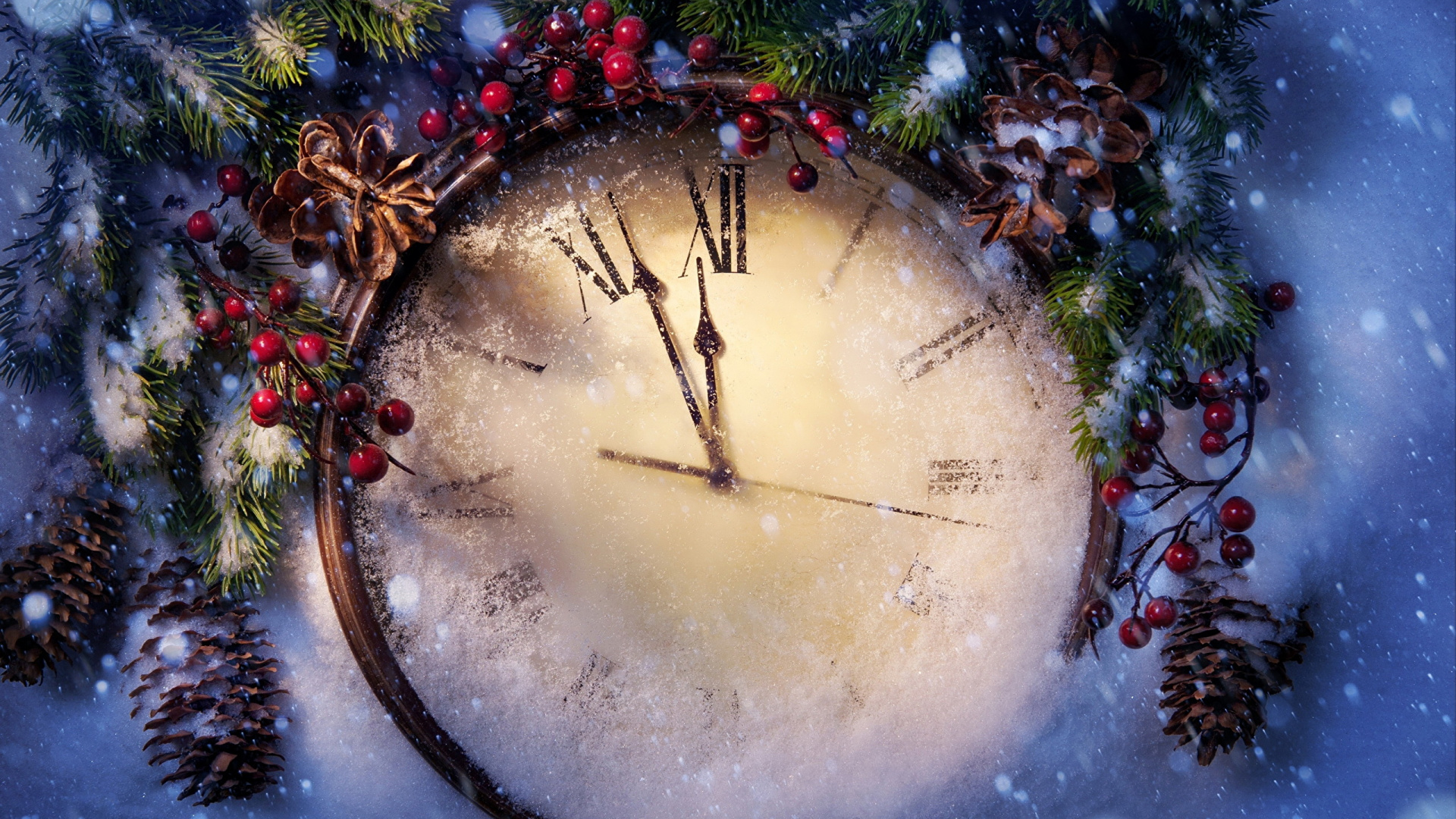 Обои Новый год, дерево, рождественский орнамент, Рождество, ветвь в разрешении 1920x1080