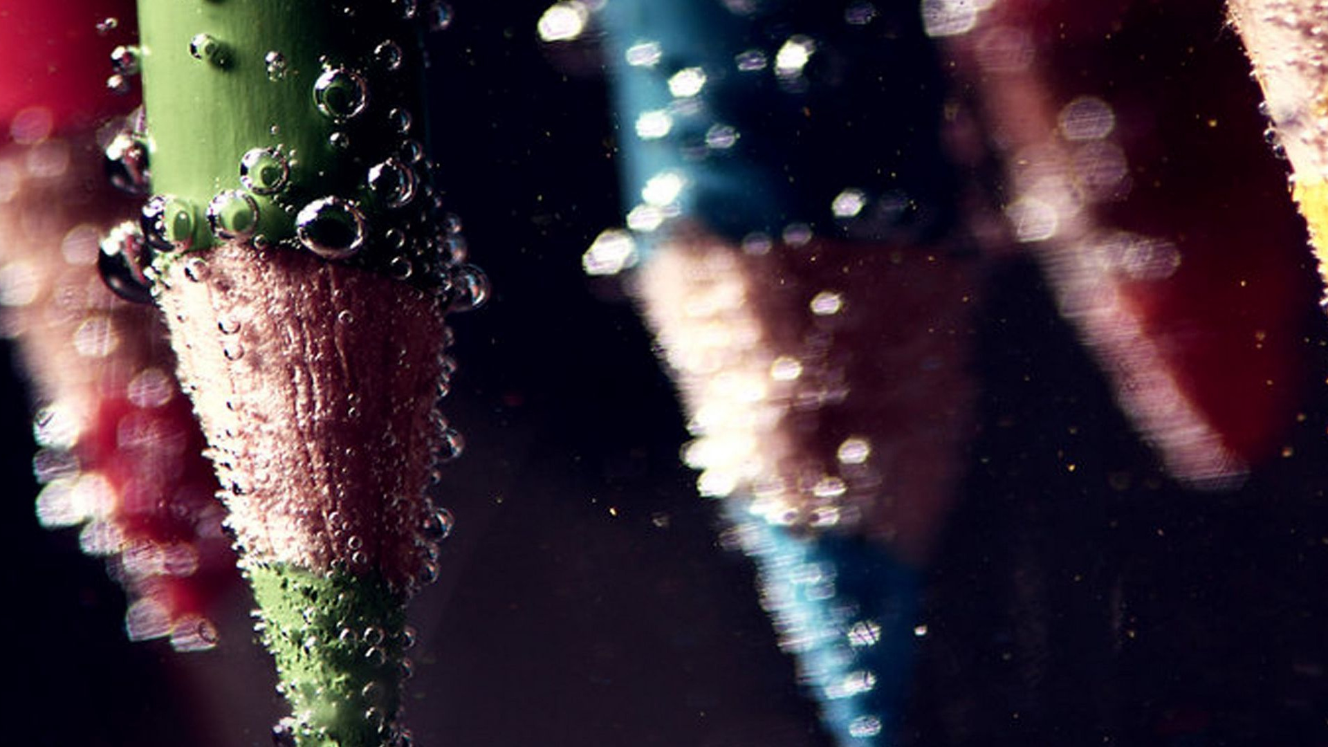 Обои карандаш, вода, цветной карандаш, рисование, карандашный рисунок в разрешении 1920x1080