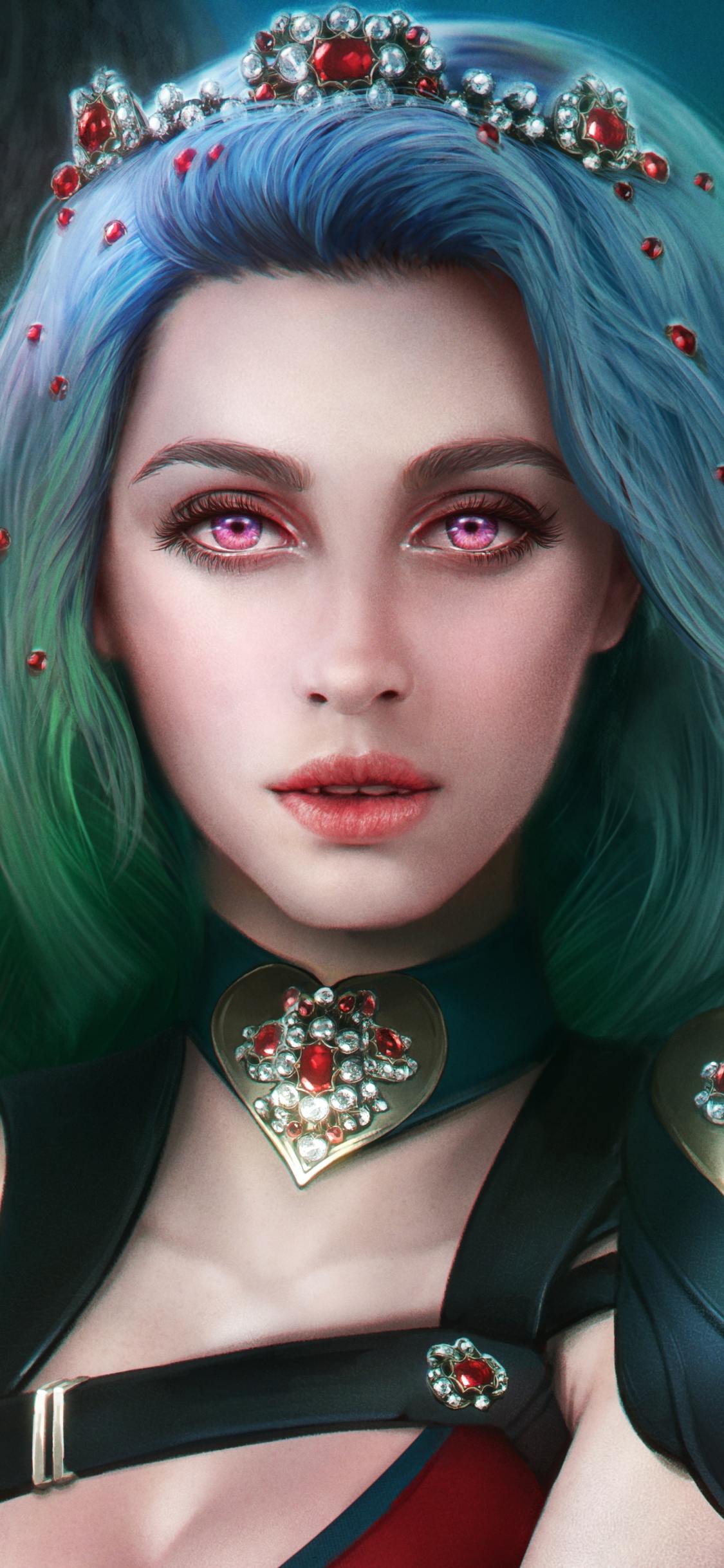 Обои вампир, лицо, волосы, красота, голова в разрешении 1125x2436