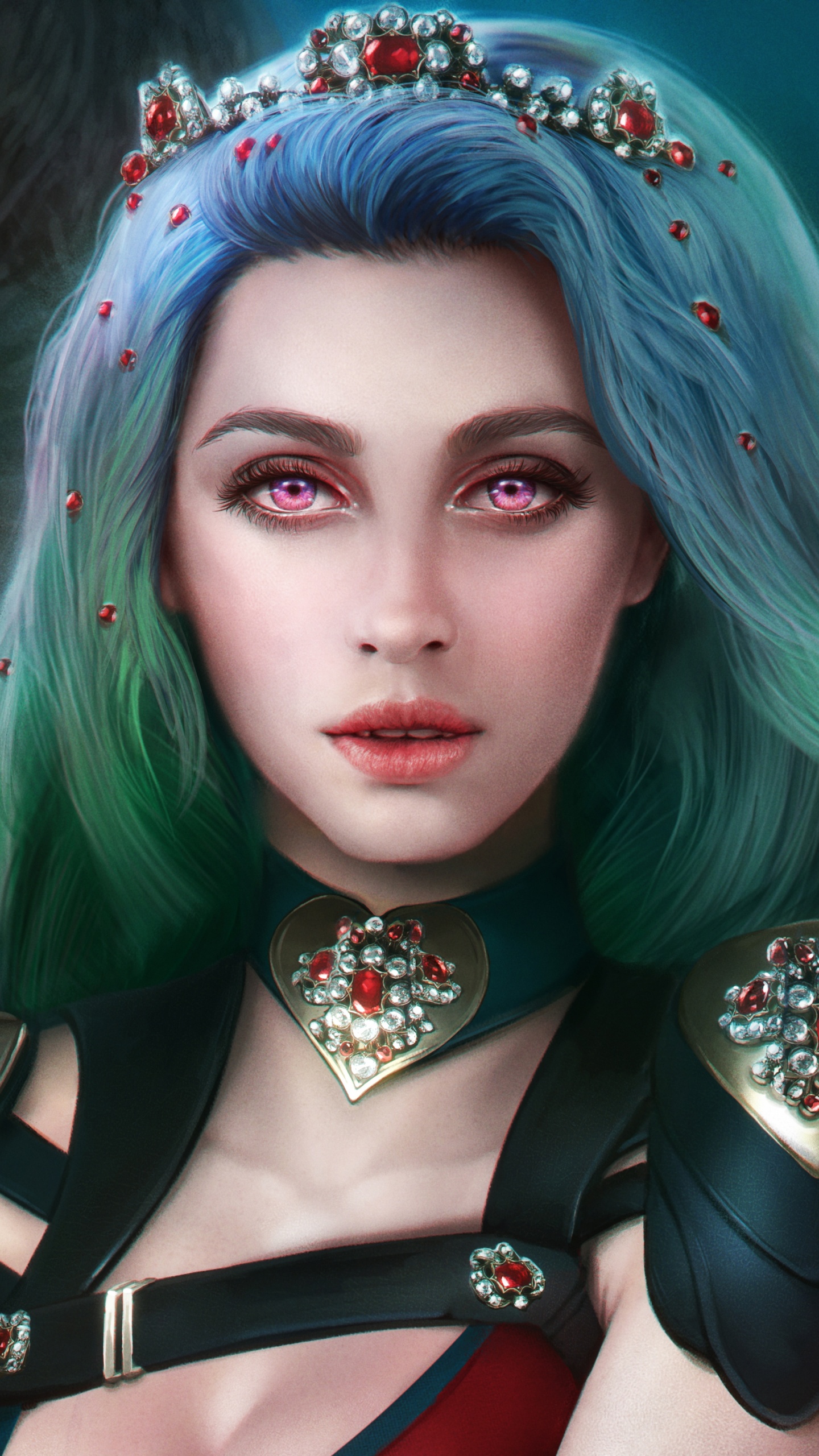 Обои вампир, лицо, волосы, красота, голова в разрешении 1440x2560