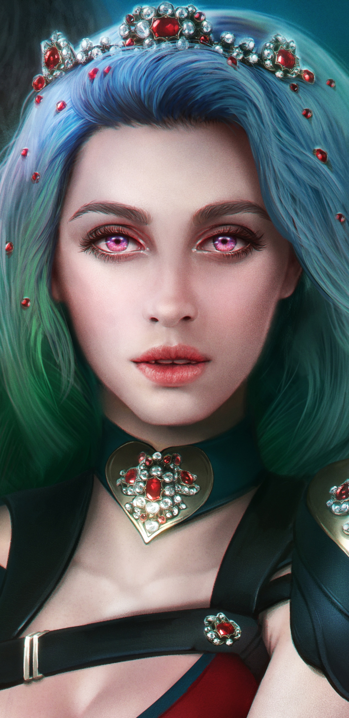 Обои вампир, лицо, волосы, красота, голова в разрешении 1440x2960