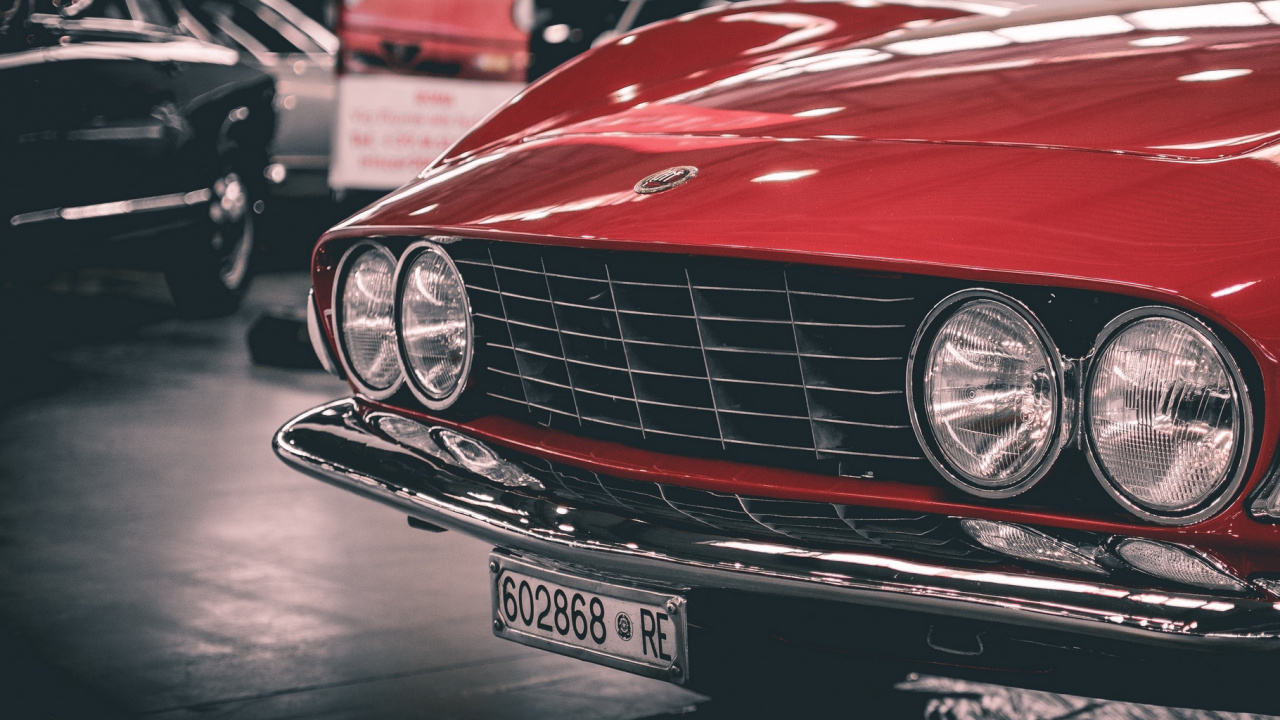 Обои авто, спорткар, классический автомобиль, старинная машина, кузов купе в разрешении 1280x720