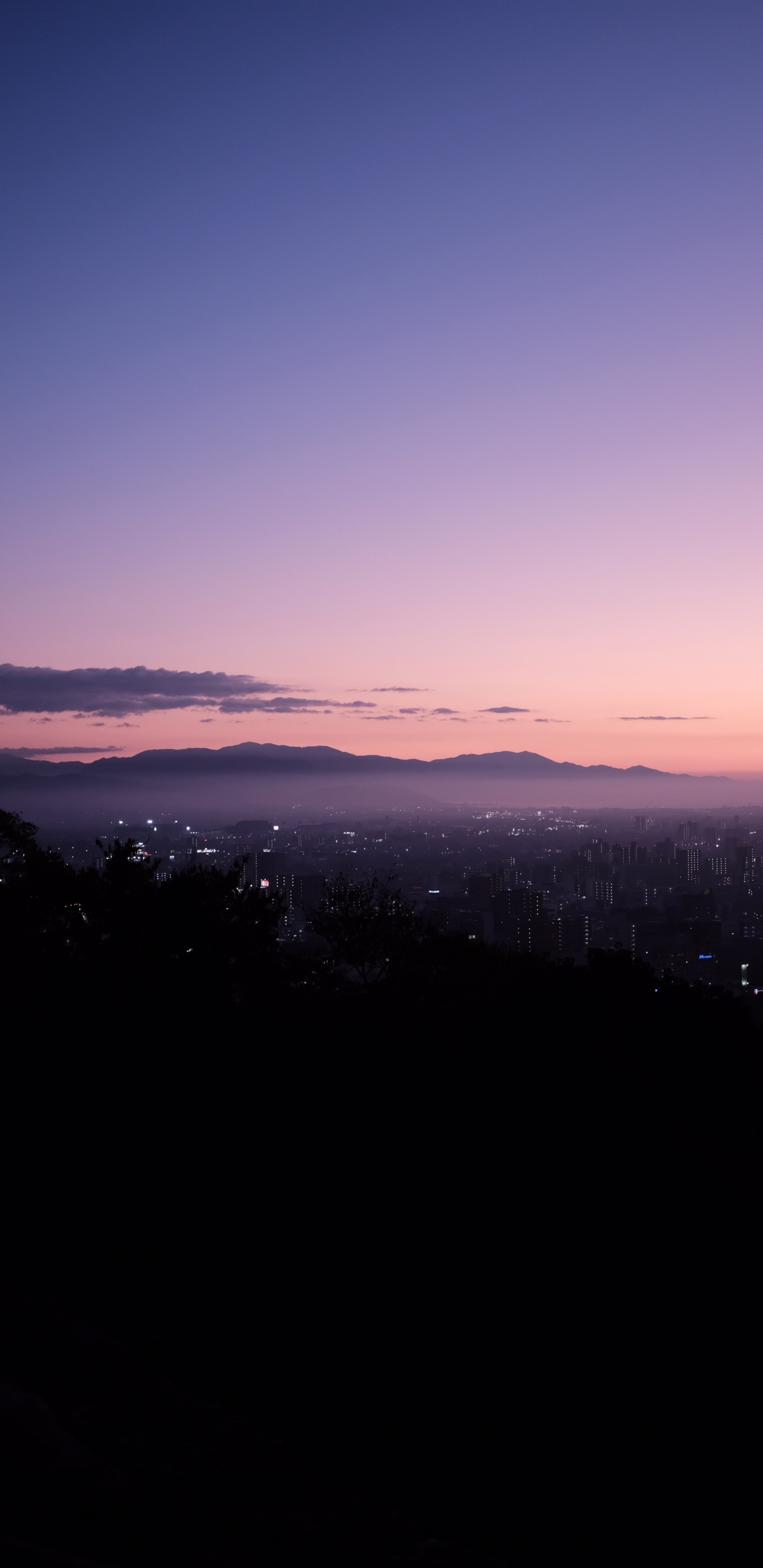 Обои закат, золотой час, облако, горизонт, сумрак в разрешении 1440x2960