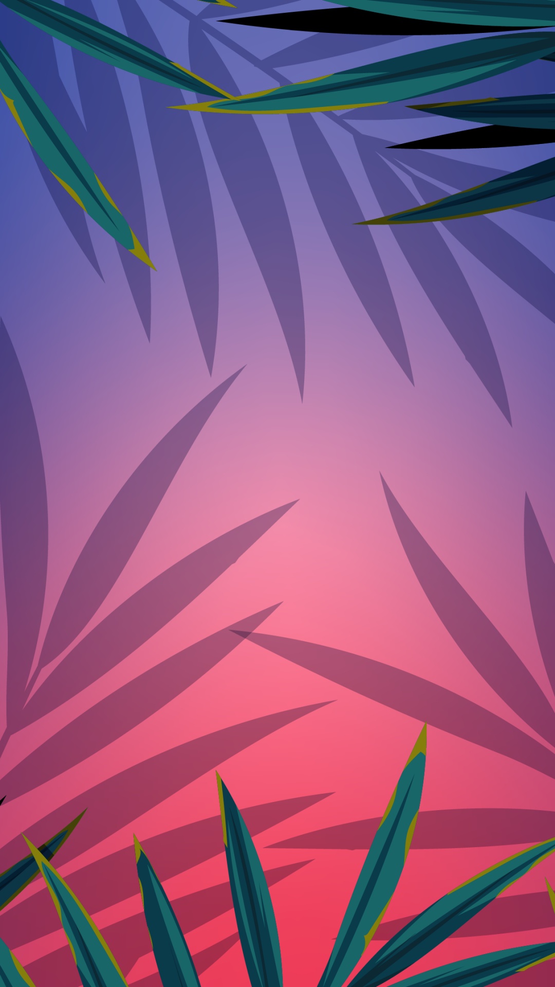 Обои лист, пальмовые рощи, эстетика, растение, лазурный в разрешении 1080x1920