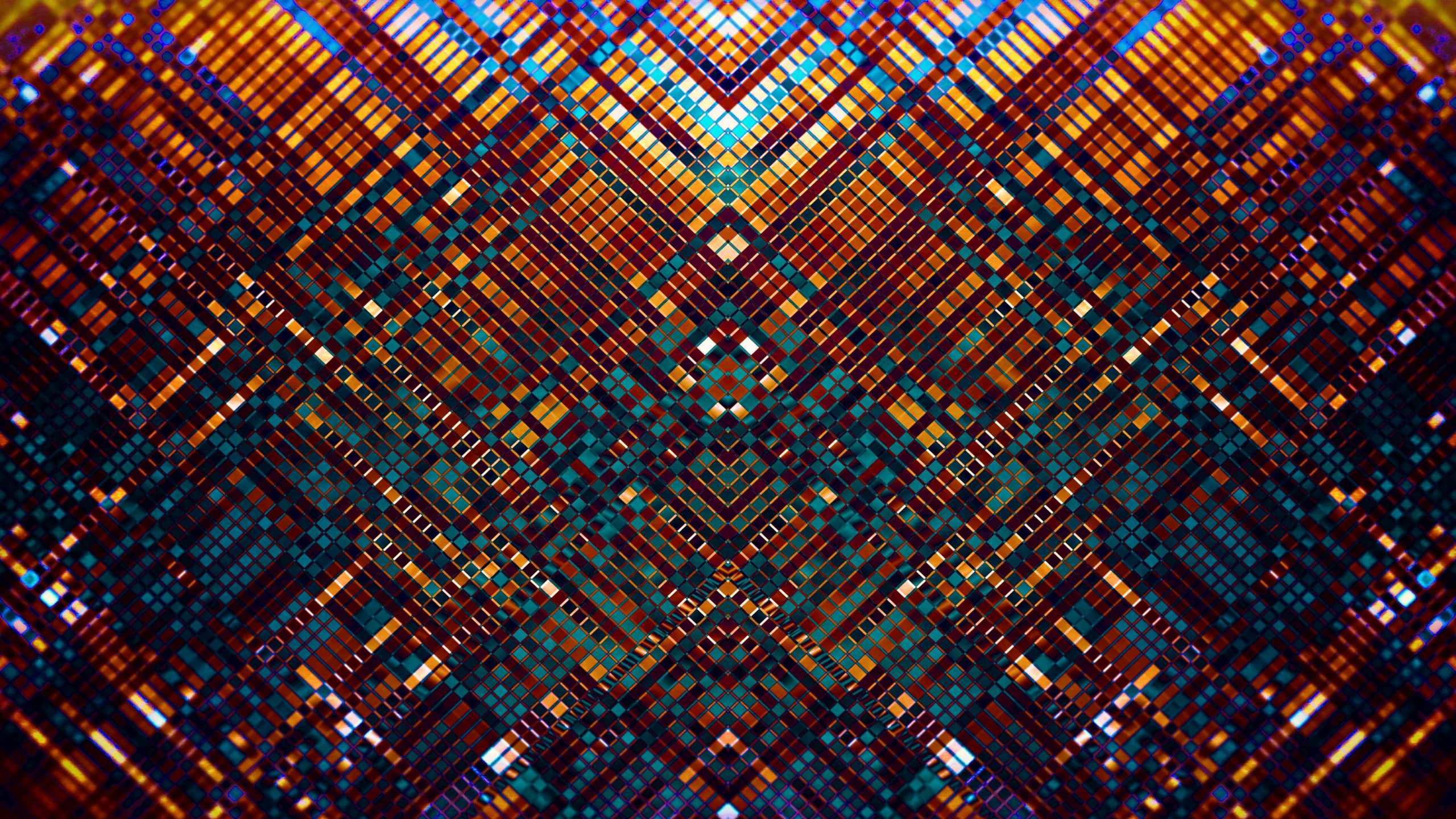 Обои метрополия, линия, фрактал, симметрия, дизайн в разрешении 2560x1440