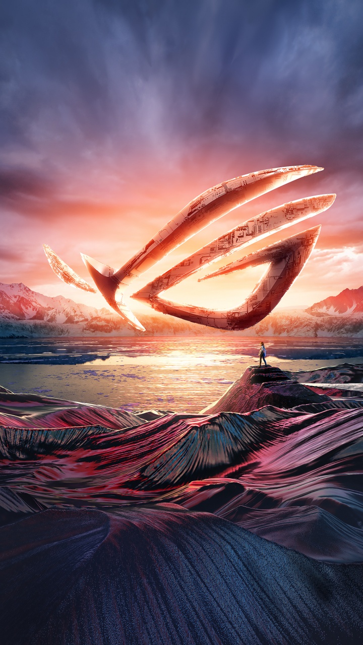 Обои asus, asus рог свифт pg-uq, облако, вода, атмосфера в разрешении 720x1280