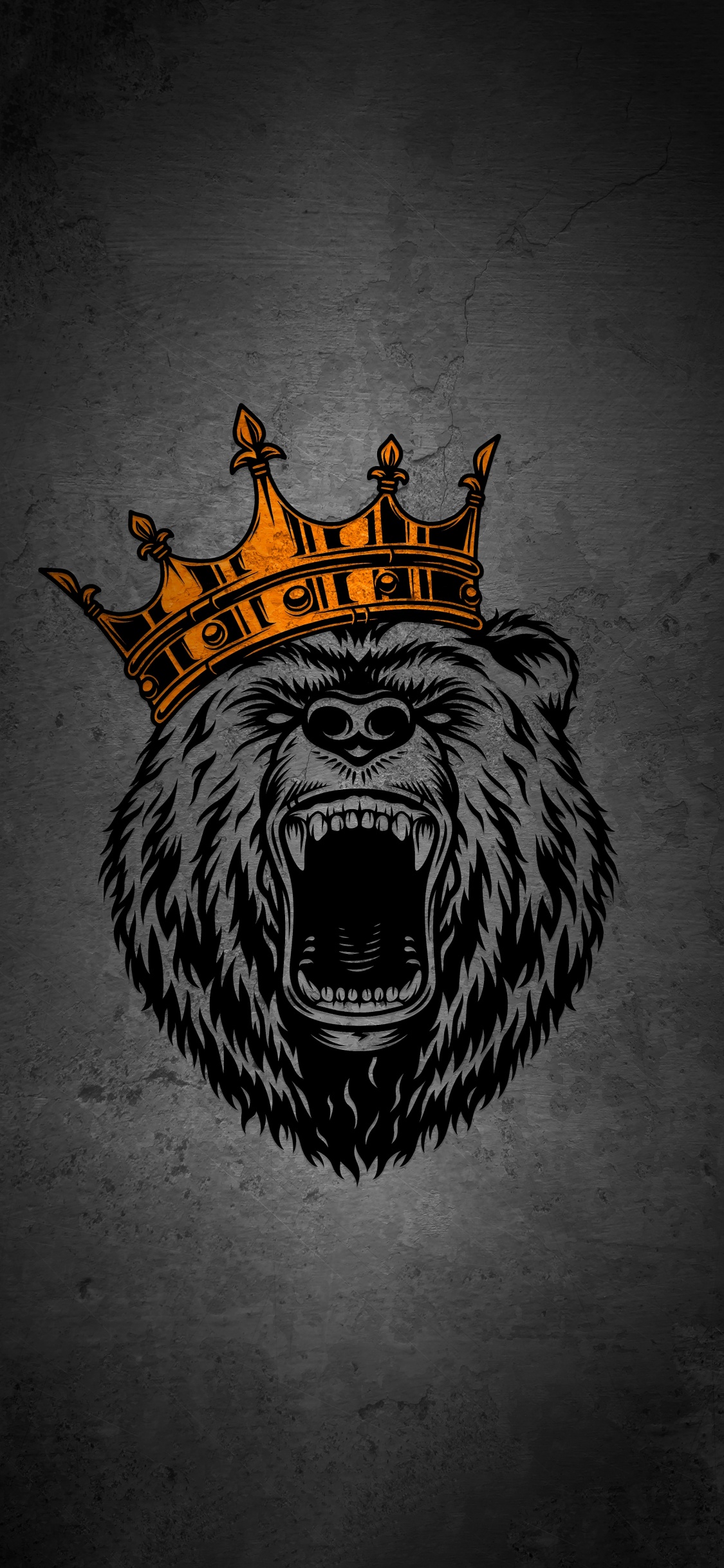 Обои медведь с короной, Гризли, белый медведь, плюшевый мишка, футболка в разрешении 1125x2436