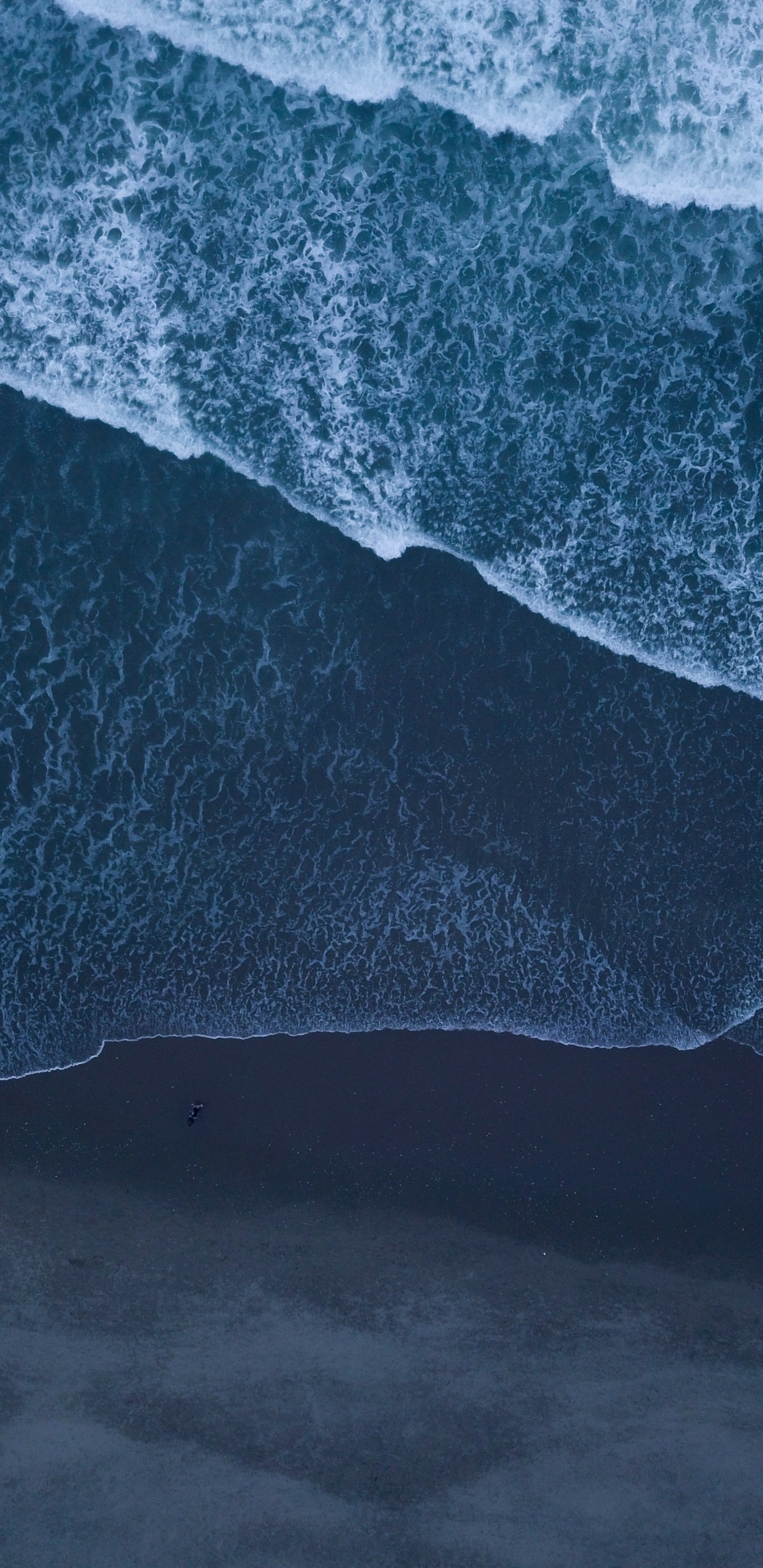 Обои синий, вода, ледник, ледяная форма, формирование в разрешении 1440x2960