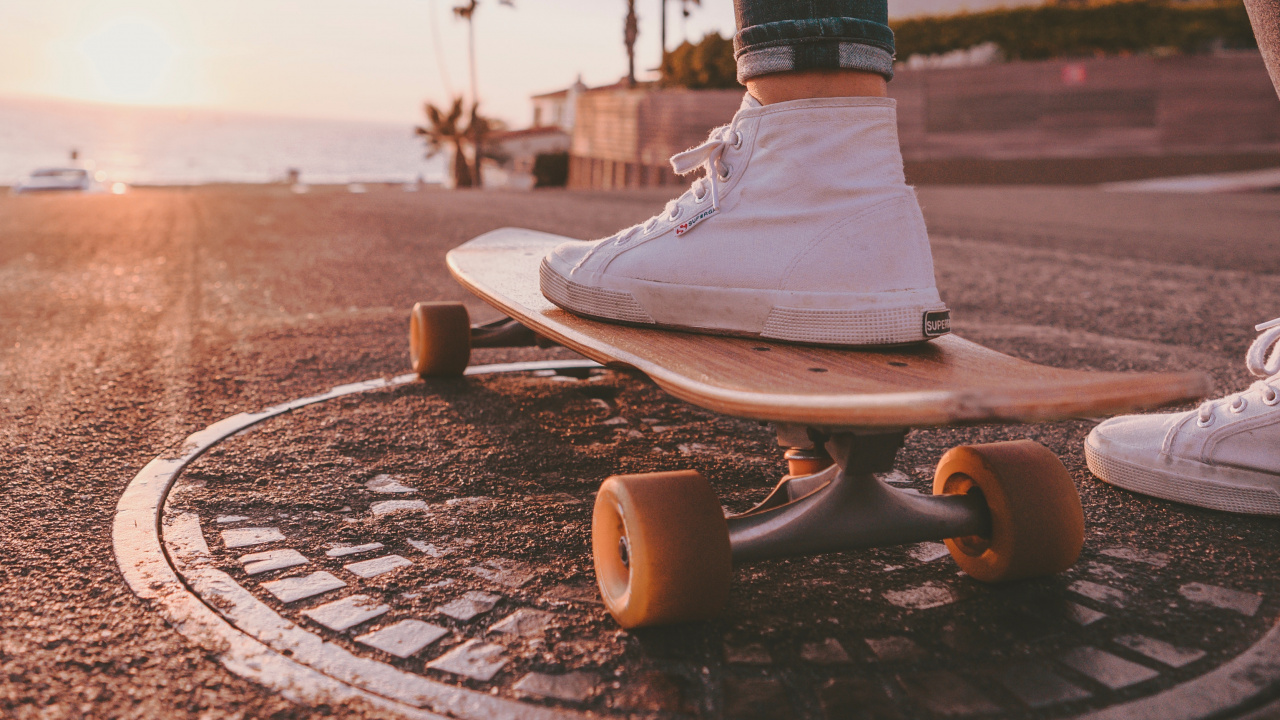 Обои скейтбординг, скейтборд, Лонгборд, Скейтбординг Оборудование, Лонгбординг в разрешении 1280x720