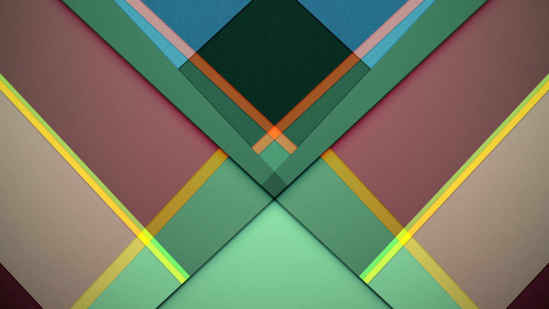 Обои абстрактное искусство, Геометрическая форма, геометрия, арт, зеленый в разрешении 1920x1080