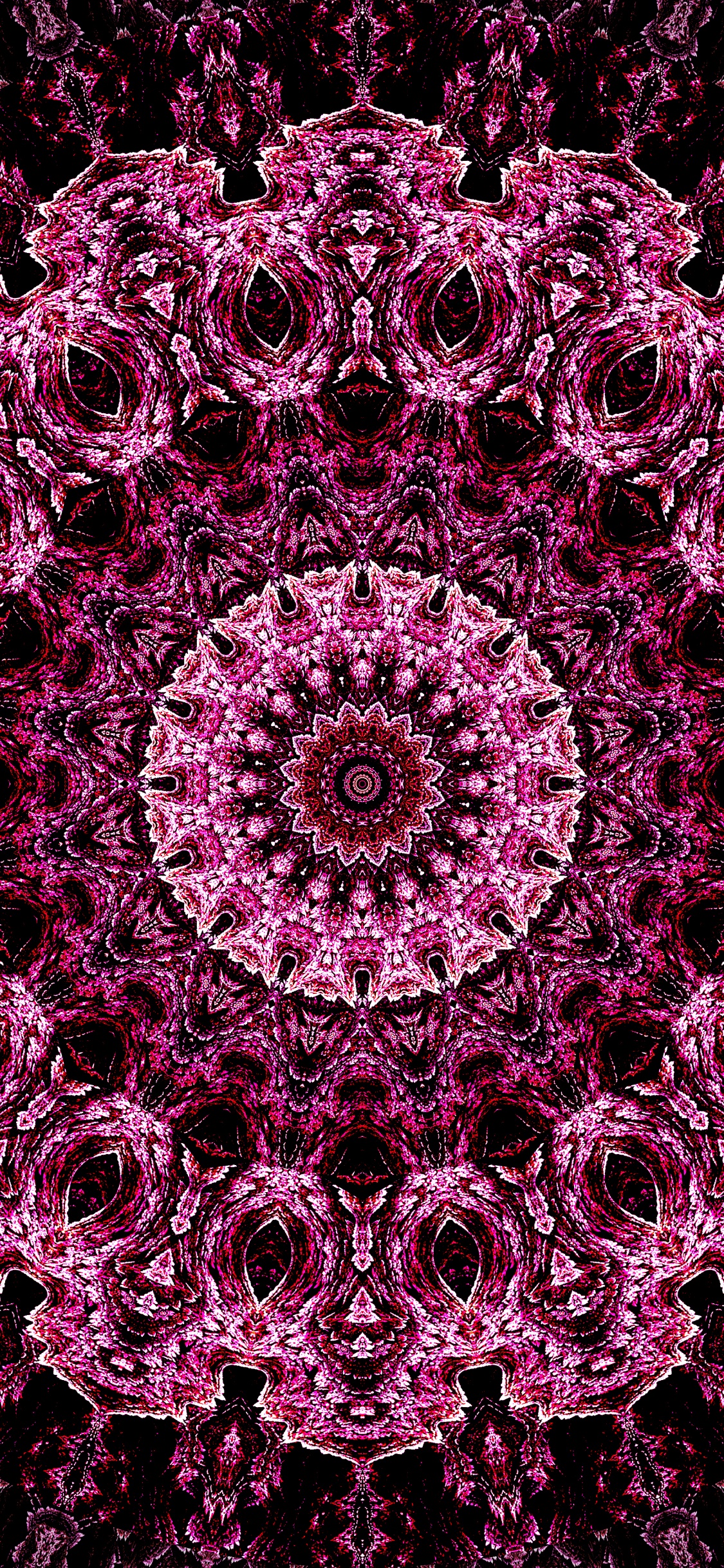 Обои узор, калейдоскоп, арт, фрактал, салфетка в разрешении 1125x2436