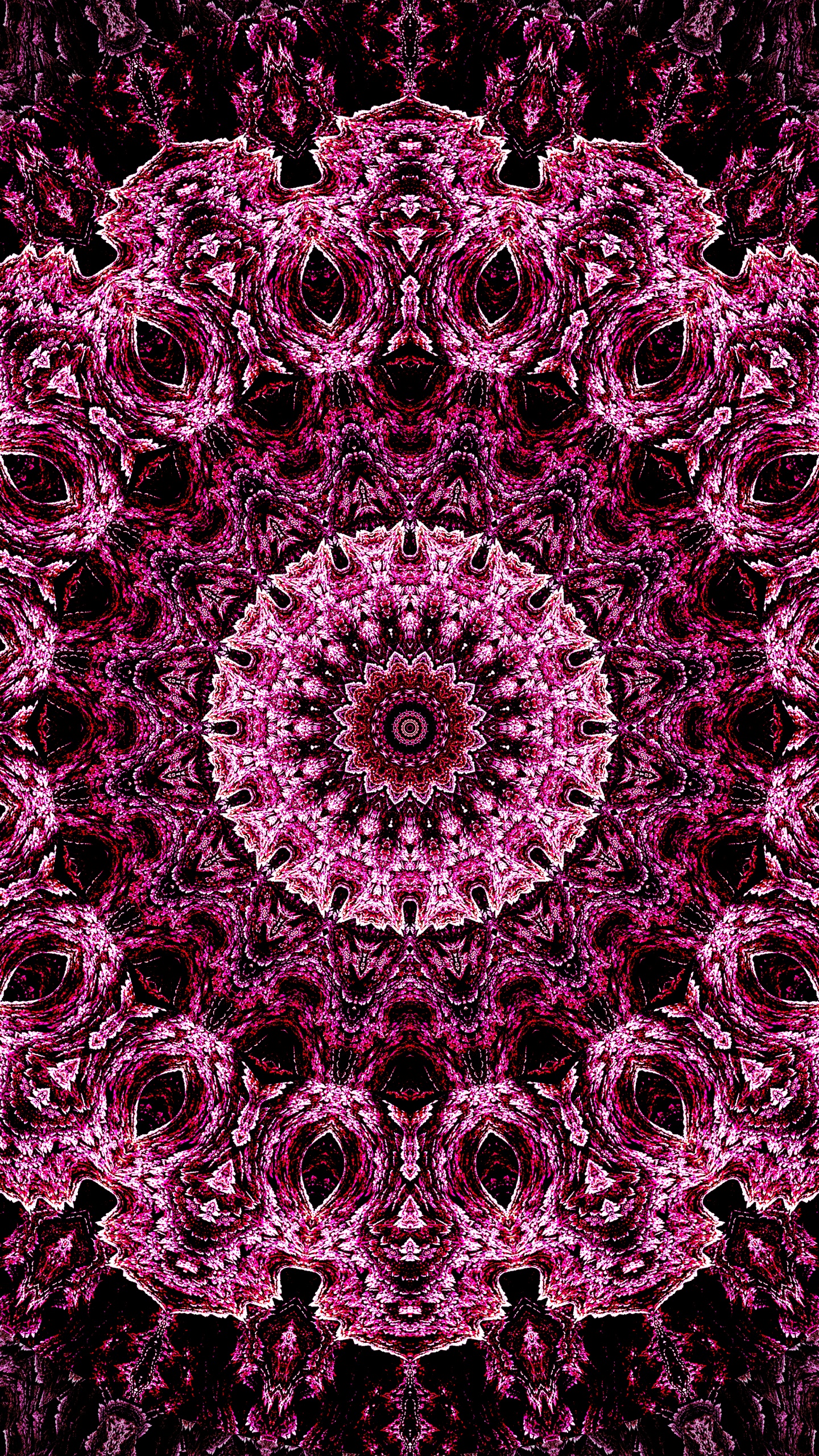 Обои узор, калейдоскоп, арт, фрактал, салфетка в разрешении 1440x2560