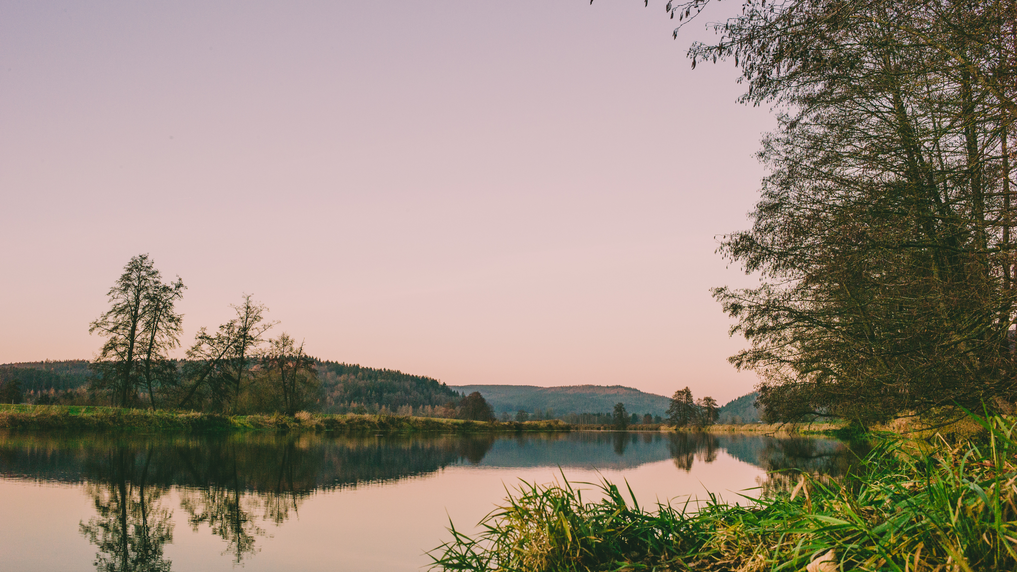 Обои водоем, природный ландшафт, природа, отражение, вода в разрешении 3840x2160