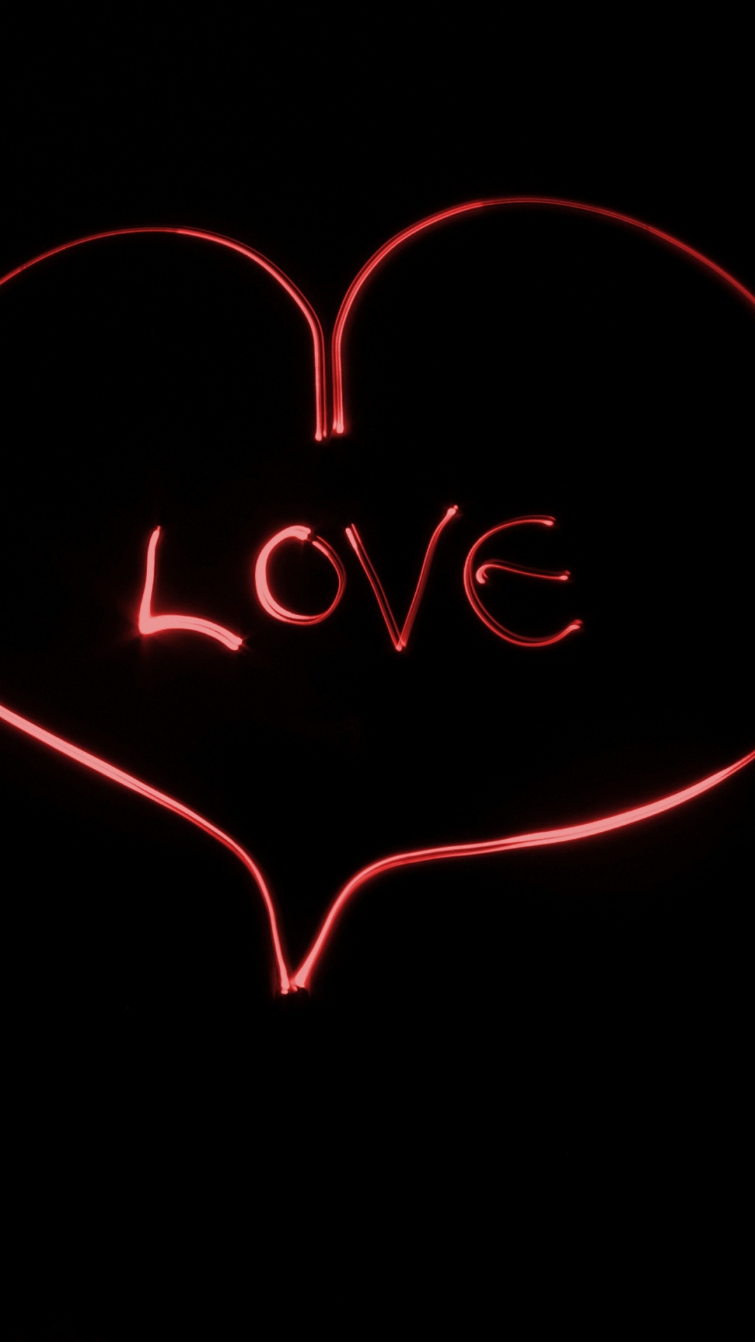 Обои любовь, сердце, текст, красный цвет, орган в разрешении 1080x1920