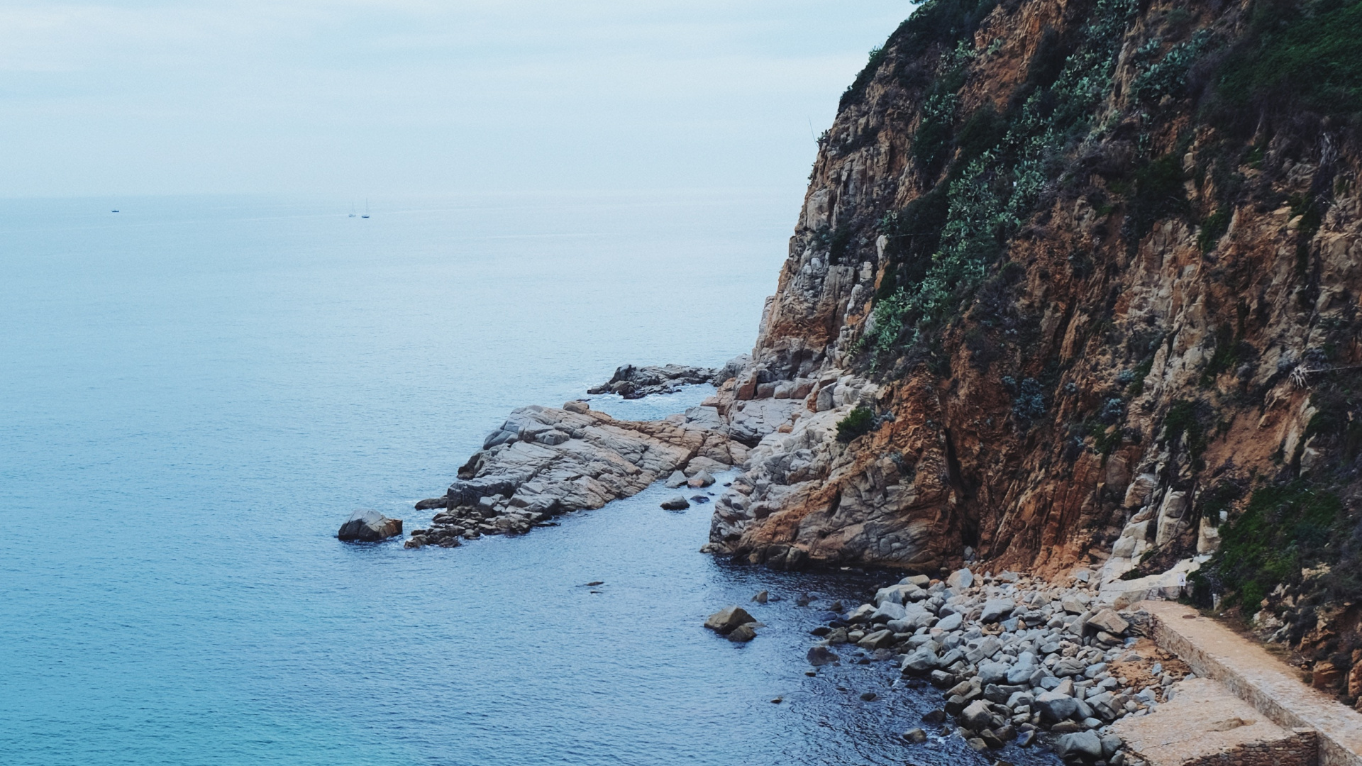 Обои Тосса-де-Мар, море, пляж, водоем, побережье в разрешении 1920x1080