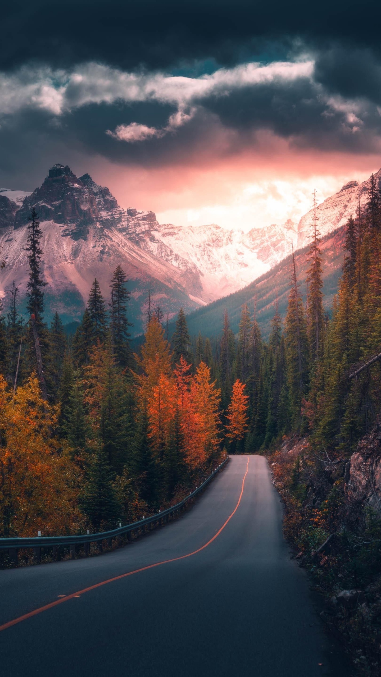 Обои облако, природа, арт, рисование, закат в разрешении 1440x2560