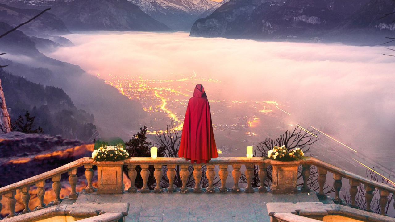 Обои вода, облако, гора, атмосфера, свет в разрешении 1280x720