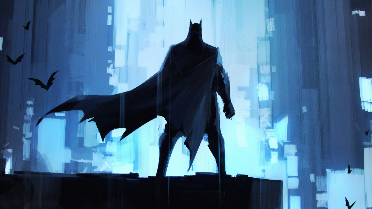 Обои Бэтмен, арт, комиксы dc, супергерой, комиксы в разрешении 1280x720