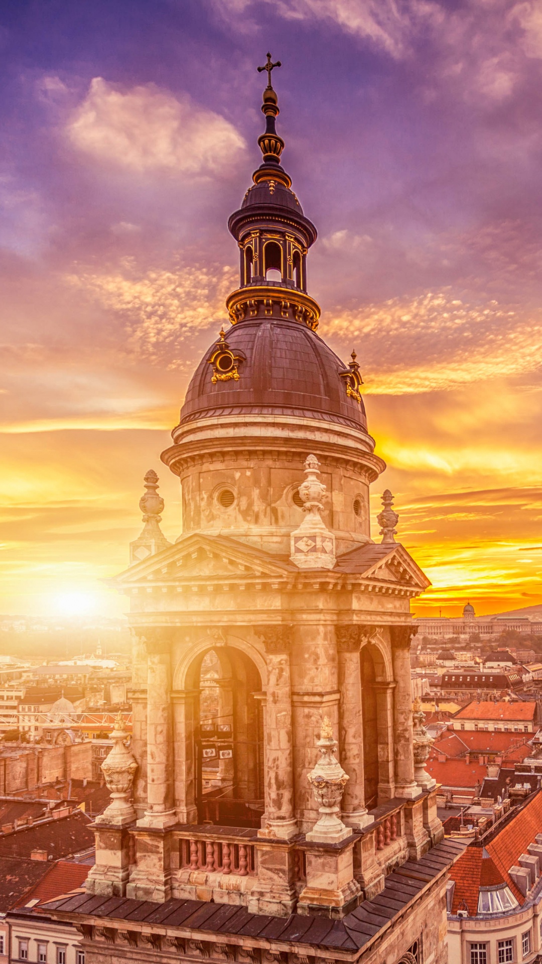 Обои базилика Святого Иштвана, Здание Венгерского Парламента, Gellrt Хилл, базилика, ориентир в разрешении 1080x1920