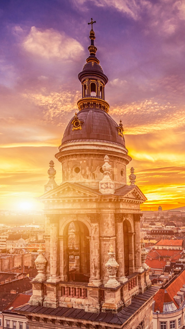 Обои базилика Святого Иштвана, Здание Венгерского Парламента, Gellrt Хилл, базилика, ориентир в разрешении 720x1280