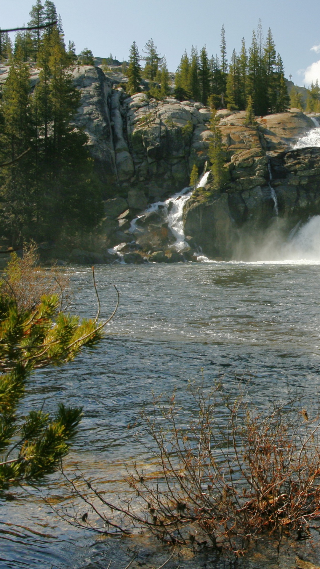 Обои Реки Туоломни, Белый Каскад, реки, водопад, водоем в разрешении 1080x1920